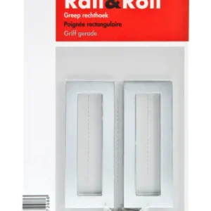 Express Levering Mac Lean rail & roll handgreep aluminium rechthoek pakket