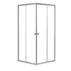 Aquavive douchecabine Sicilie met hoekinstap 90cm chrome Weekendaanbieding