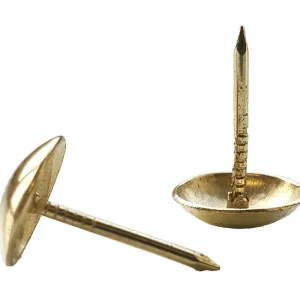 Laatste Kans Sencys stoffeernagel met ronde kop vermessingd 10x14mm 50st.