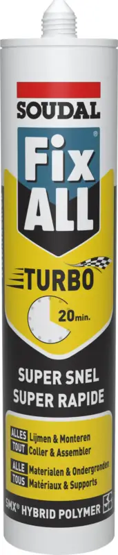 Bestseller Soudal lijmkit Fix All Turbo wit 290ml